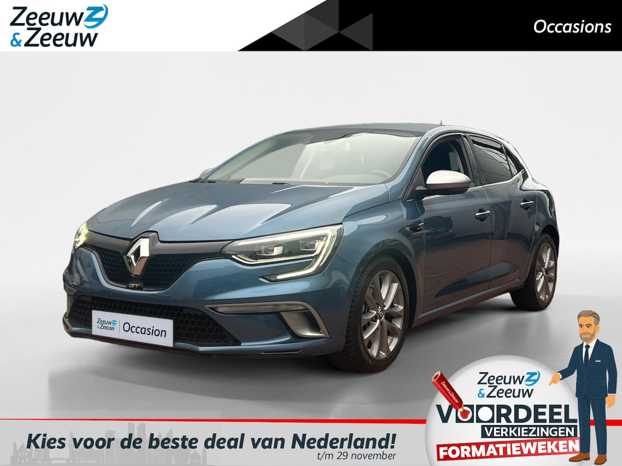 Renault Mégane - 1.6 TCe GT | Automaat | RS Drive | Bose | Navigatie | Bluetooth | Parkeersensoren | LMV | - AutoWereld.nl