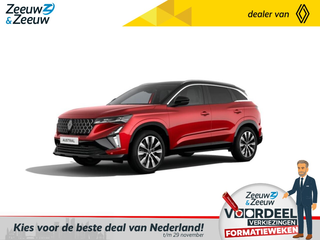 Renault Austral - E-Tech full hybrid 200 Techno | Uit voorraad leverbaar met € 4.000,- Zeeuw & Zeeuw voorraa - AutoWereld.nl