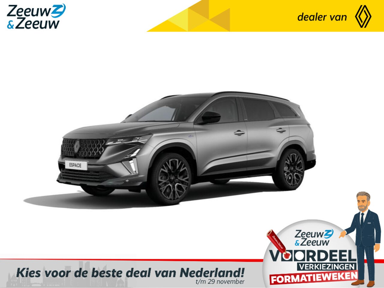 Renault Espace - E-Tech full hybrid 200 esprit Alpine 5p. | Uit voorraad leverbaar met € 4.000,- Zeeuw & Ze - AutoWereld.nl