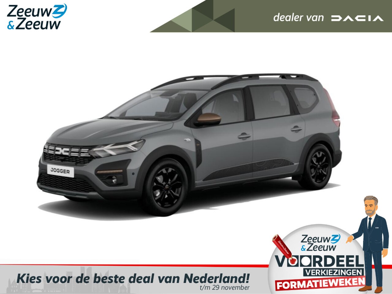 Dacia Jogger - Hybrid 140 Extreme 5p. | Pack Assist | Pack Media Nav | Nu uit voorraad leverbaar met Grat - AutoWereld.nl