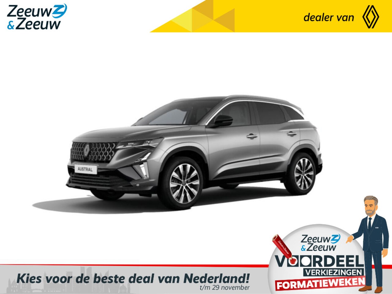 Renault Austral - E-Tech full hybrid 200 Techno | Uit voorraad leverbaar met € 4.000,- Zeeuw & Zeeuw voorraa - AutoWereld.nl