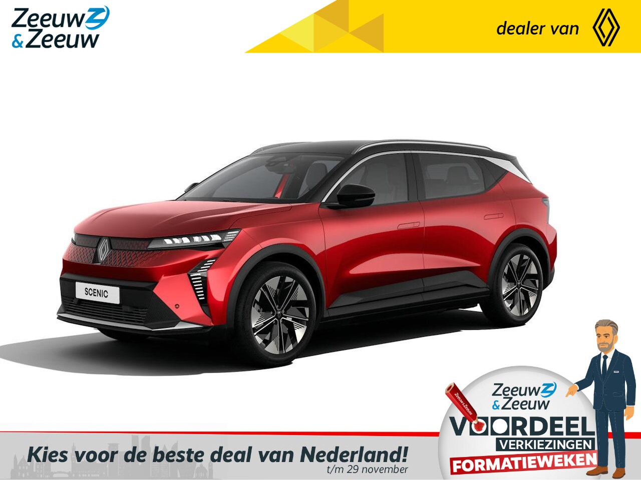 Renault Scenic E-Tech - EV60 comfort range techno | Nu nog met 17% bijtelling !| Pack Advanced Driving Assist | Nu - AutoWereld.nl