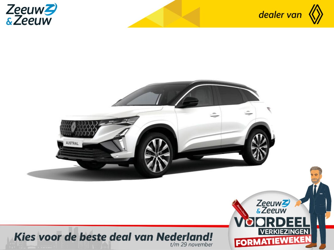 Renault Austral - E-Tech full hybrid 200 Techno Nieuw model | NU met € 2000,- korting! | Financier tegen sle - AutoWereld.nl
