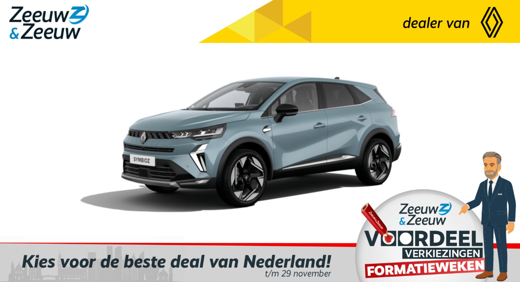 Renault Symbioz - (Z&Z Renault Private lease actie v.a. € 539,-) 1.6 E-Tech full hybrid 145 iconic | Wij mak - AutoWereld.nl