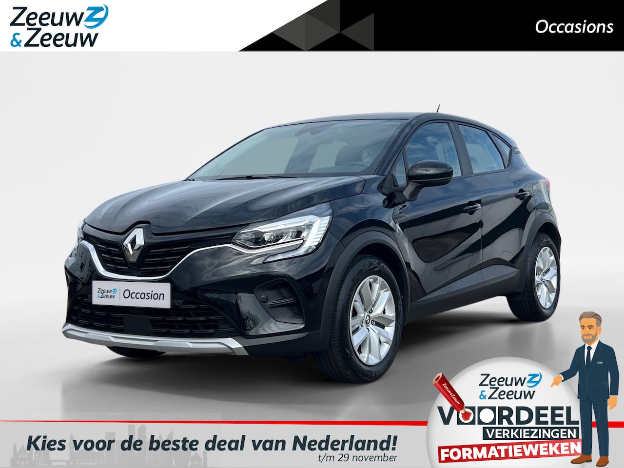 Renault Captur - 90PK TCe Evolution | 1e eigenaar | Camera | Parkeersensoren | Airco | Navi | Apple CarPlay - AutoWereld.nl