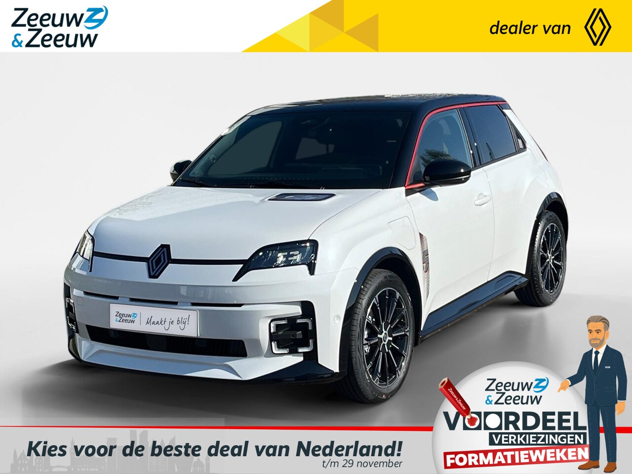 Renault 5 - comfort range iconic cinq 52 kWh | NIEUW TE BESTELLEN NU MET €1.000,- SALE & SALE KORTING! - AutoWereld.nl