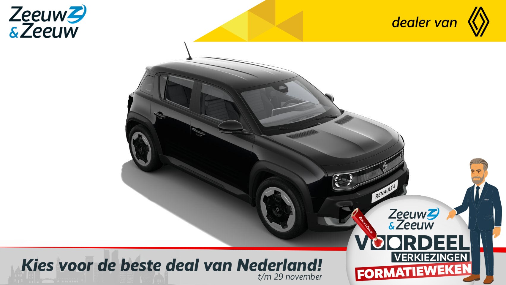 Renault 4 - comfort range evolution 52 kWh | NIEUW TE BESTELLEN NU MET €1.000,- SALE & SALE KORTING!!! - AutoWereld.nl