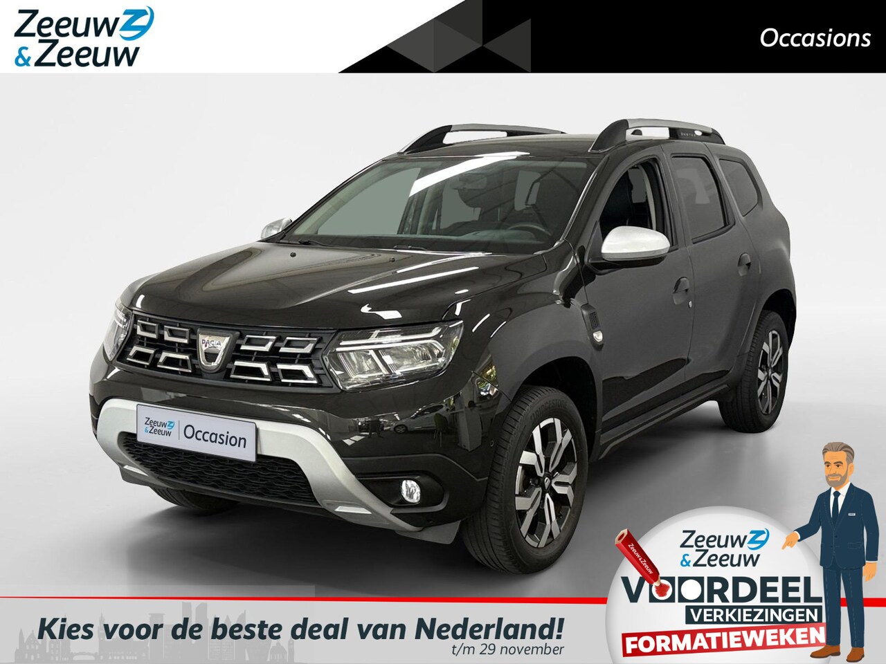 Dacia Duster - 1.3 TCe Prestige AIRCO NAVI APPLE CARPLAY/ ANDROID AUTO ACHTERUITRIJ CAMERA CRUISE CONTROL - AutoWereld.nl