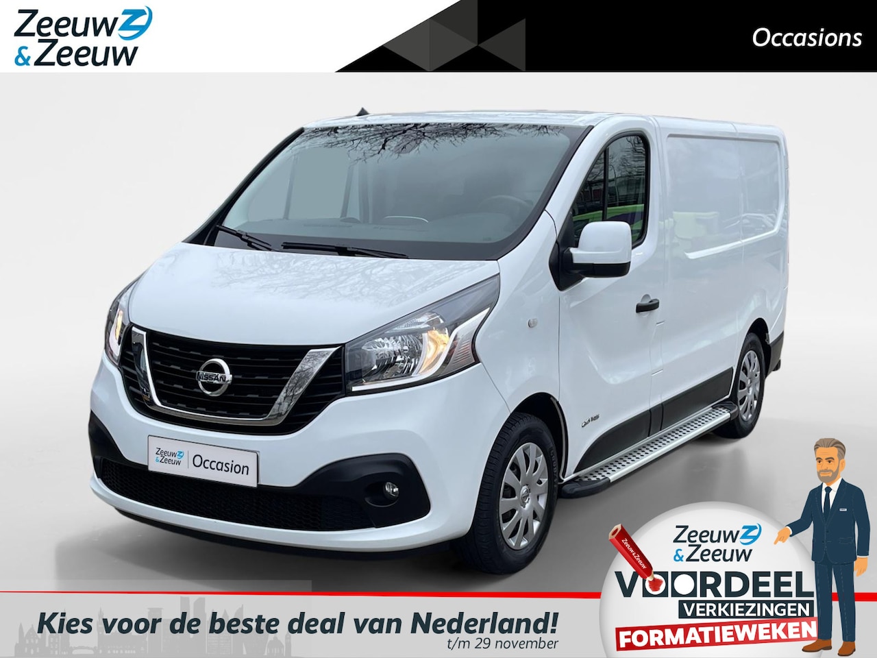 Nissan nv300 - 2.0 dCi 145 L1H1 Optima AUTOMAAT CAMERA AIRCO NAVI CRUISE CONTROLE 3STOELEN BLUETOOTH ORGI - AutoWereld.nl