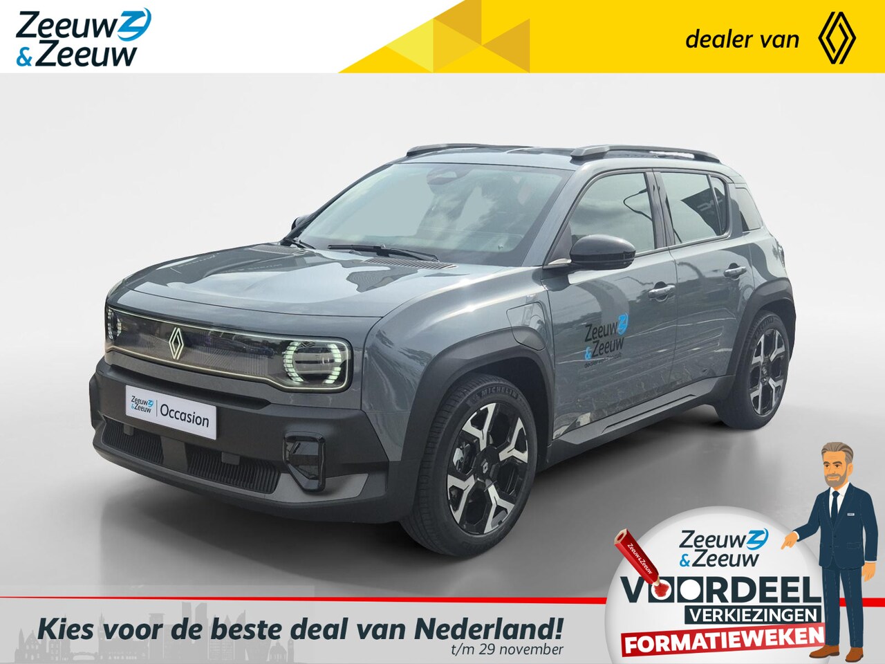 Renault 4 - comfort range techno 52 kWh | Demonstratie auto | LMV | One Pedal Drive | Blind spot warni - AutoWereld.nl