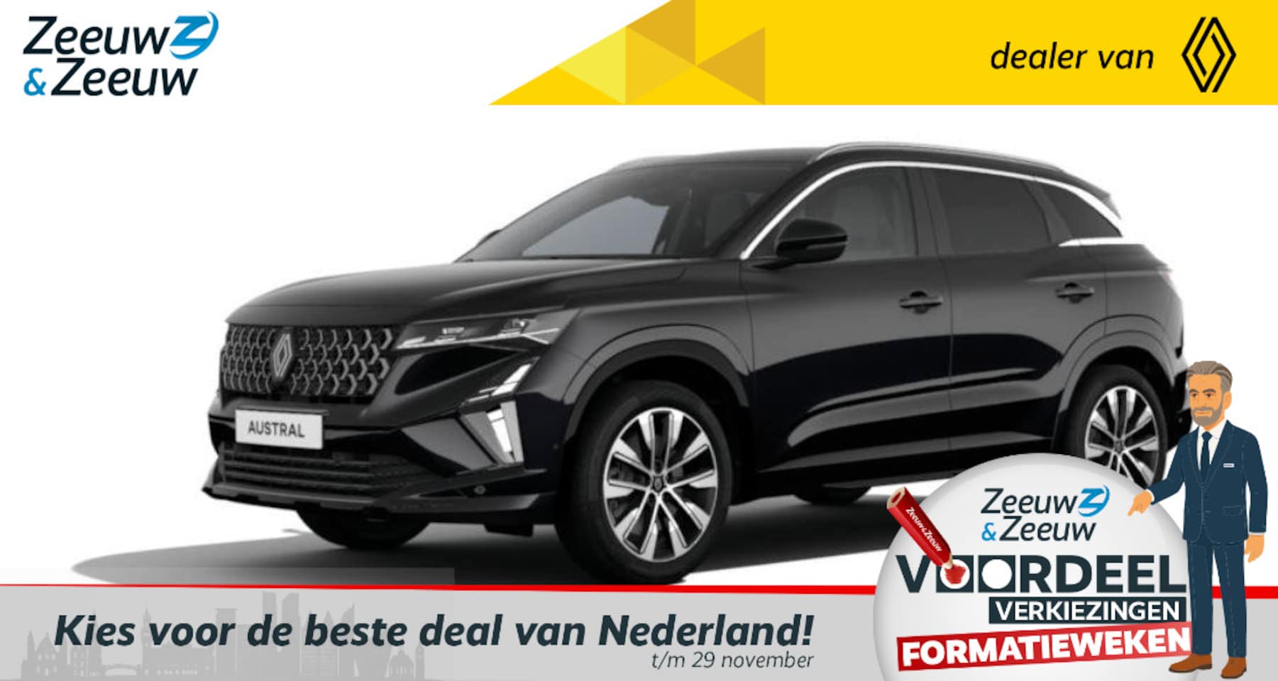 Renault Austral - 1.2 E-Tech full hybrid 200 techno | NIEUW TE BESTELLEN | - AutoWereld.nl