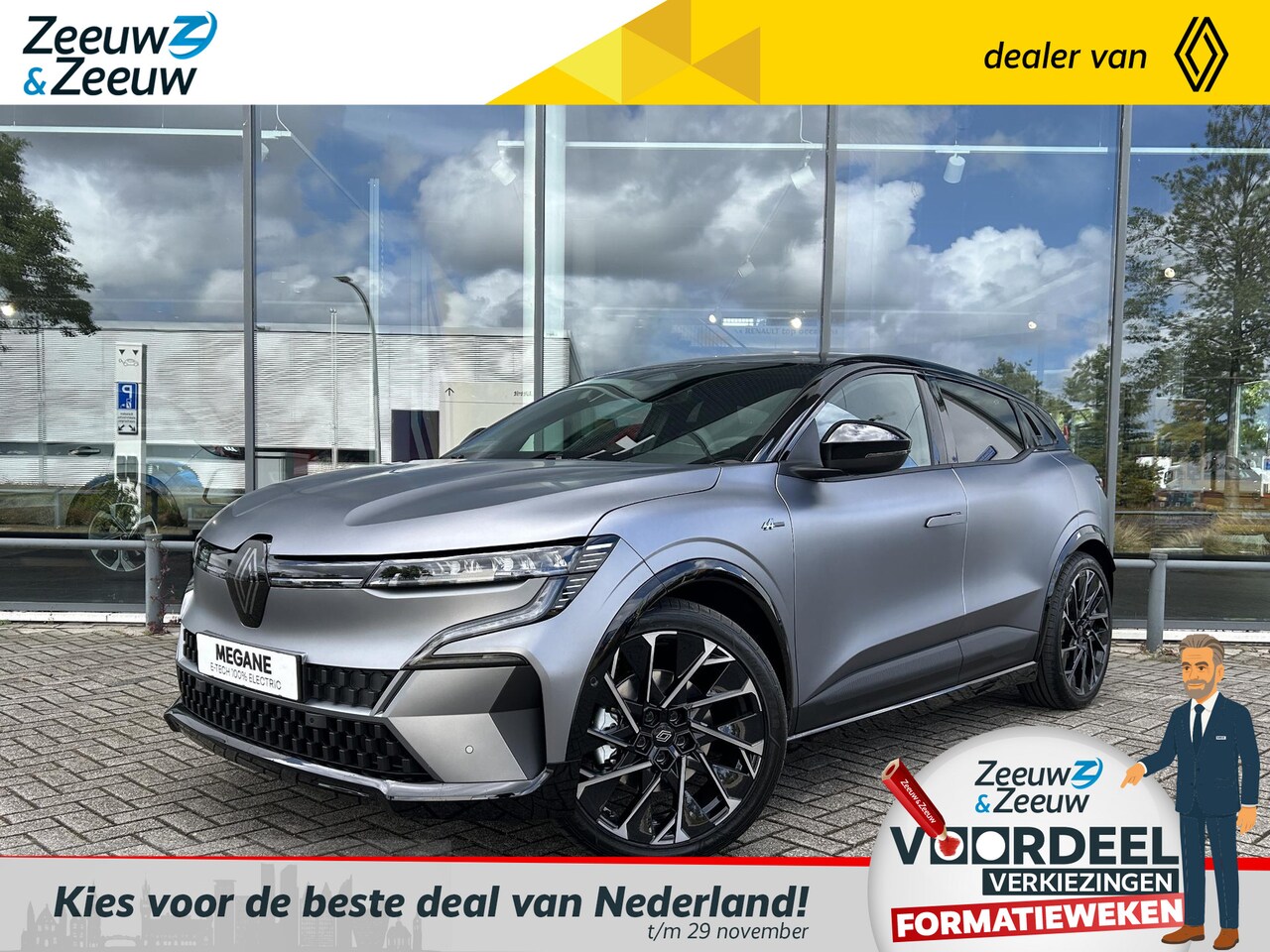 Renault Mégane E-Tech - comfort range esprit alpine 60 kWh Nieuw model | Nu leverbaar met €1000,- korting | Vanaf - AutoWereld.nl