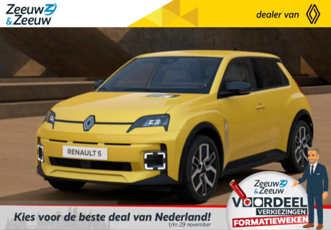 Renault 5 - comfort range techno 52 kWh Renault 5 techno 52 kWh NU LEVERBAAR 2025 RIJDEN! - AutoWereld.nl