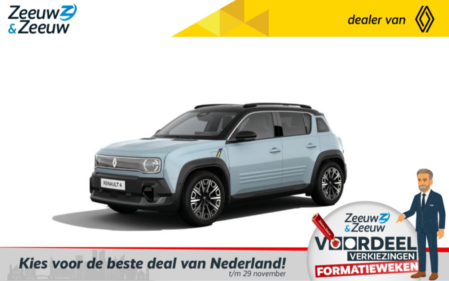 Renault 4 - comfort range iconic 52 kWh | 150 PK | Verwarmbare Voorstoelen | Verwarmbaar Stuurwiel | - AutoWereld.nl