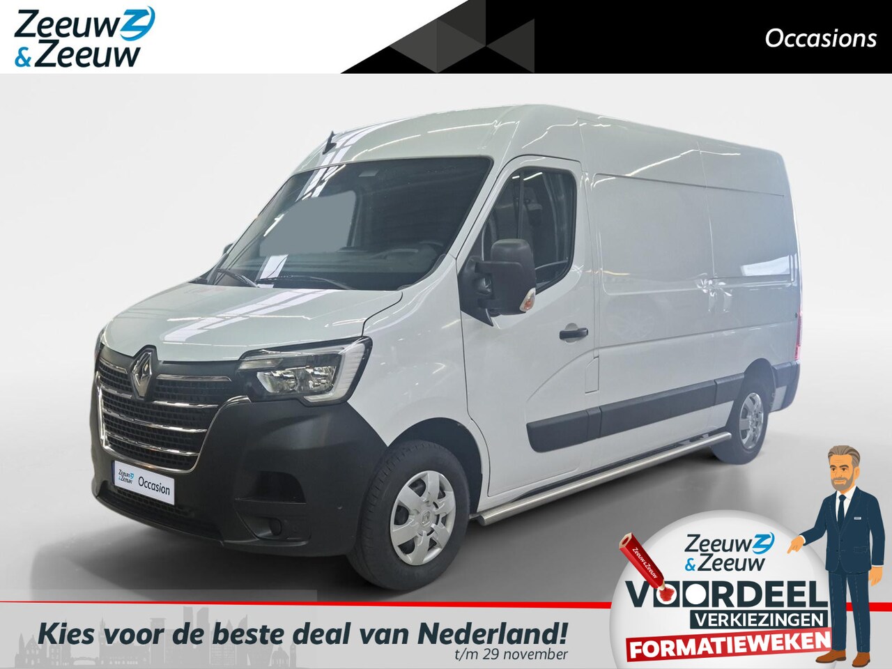 Renault Master - T35 2.3 dCi 150 L2H2 Energy Work Edition | fabrieksgarantie | direct beschikbaar | Camera - AutoWereld.nl