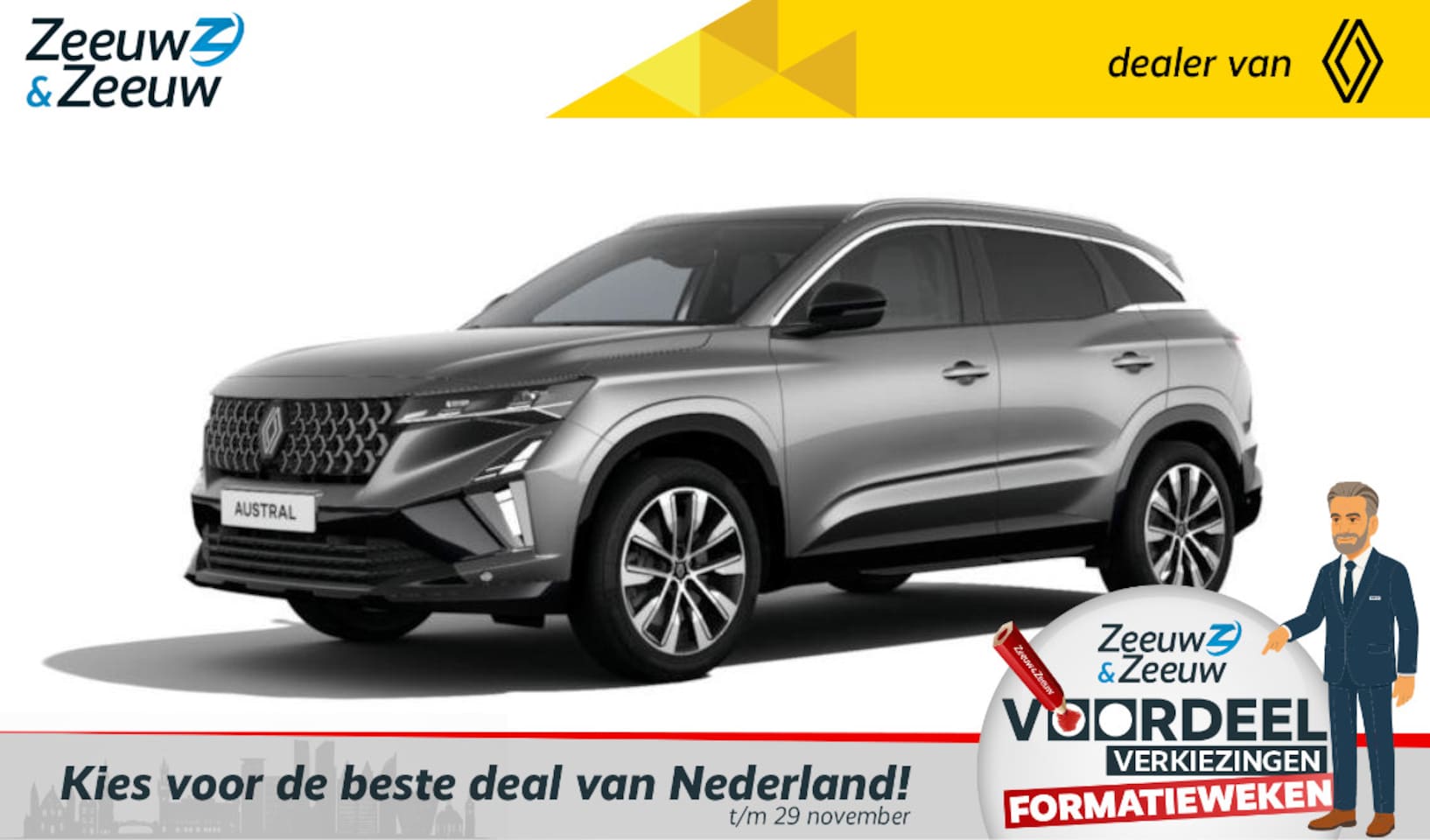Renault Austral - 1.2 E-Tech full hybrid 200 techno | NIEUW TE BESTELLEN | - AutoWereld.nl