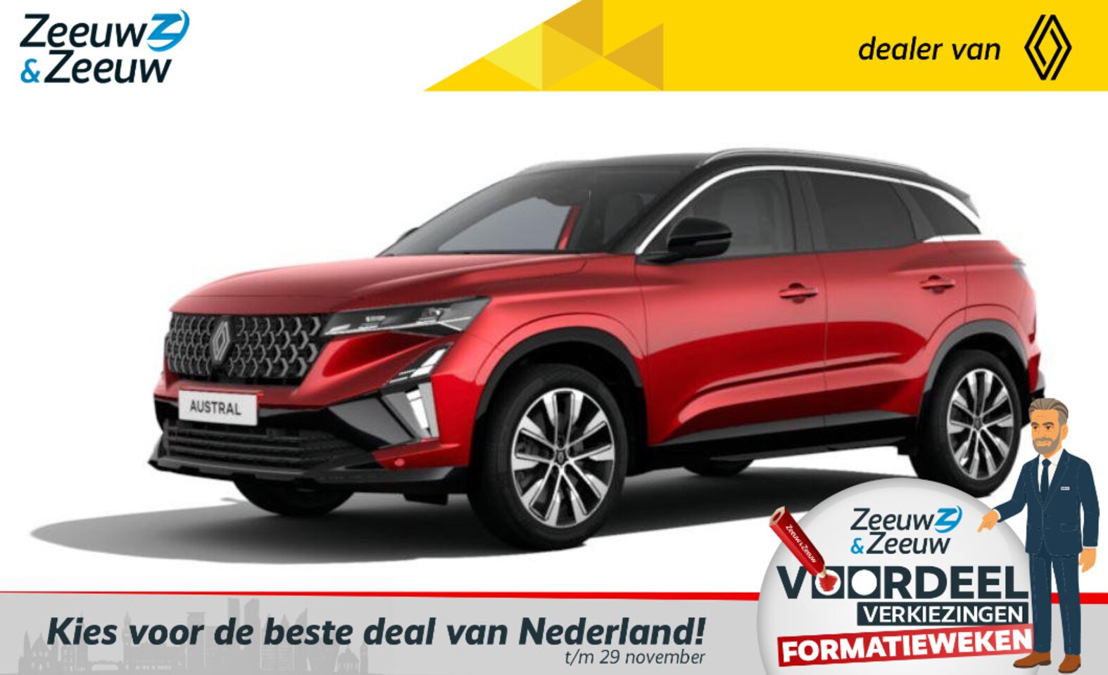 Renault Austral - 1.2 E-Tech full hybrid 200 techno | NIEUW TE BESTELLEN | - AutoWereld.nl