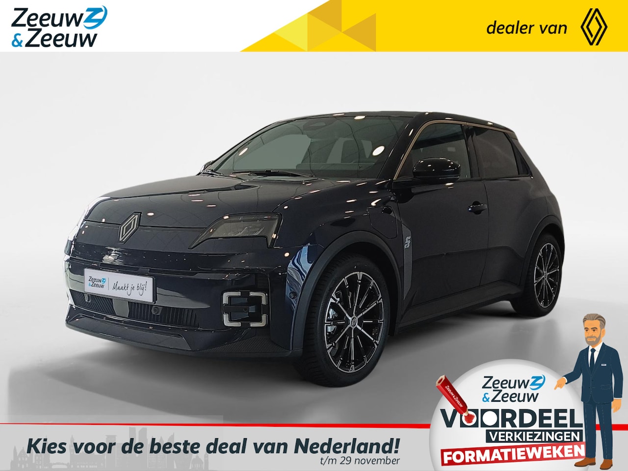 Renault 5 - comfort range techno 52 kWh Uit voorraad leverbaar op = op - AutoWereld.nl