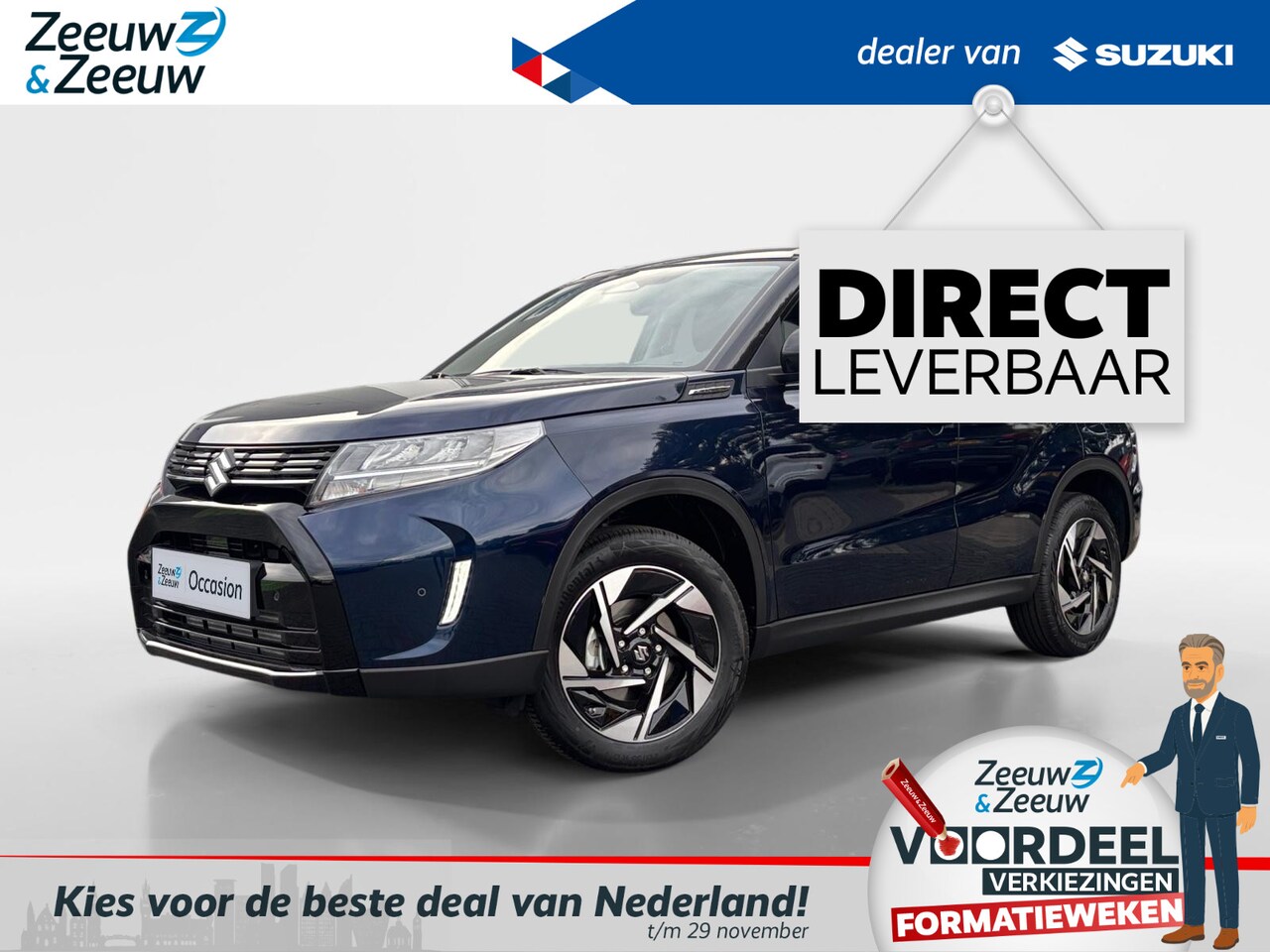Suzuki Vitara - 1.4 Boosterjet Style Smart Hybrid | 1500 kg trekgewicht | Panodak | 6 jr. garantie | - AutoWereld.nl