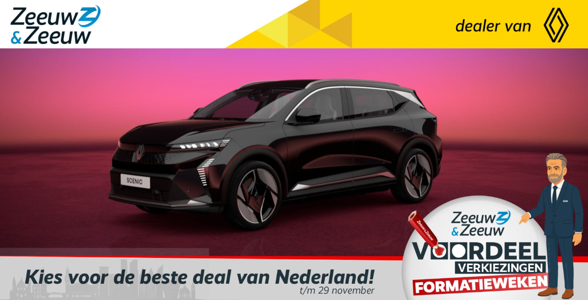 Renault Scenic E-Tech - EV87 long range iconic Uit voorraad leverbaar op is op - AutoWereld.nl