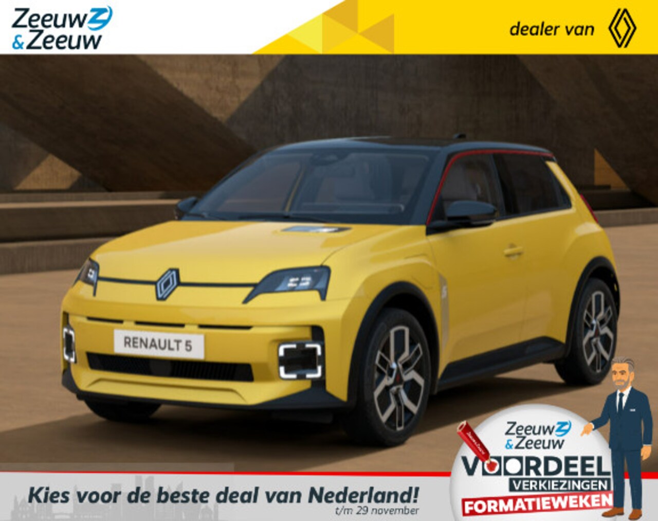 Renault 5 - comfort range techno 52 kWh Renault 5 techno 52 kWh NU LEVERBAAR 2025 RIJDEN! - AutoWereld.nl