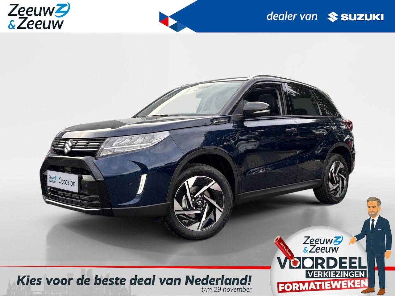 Suzuki Vitara - 1.4 Boosterjet Smart Hybrid Style | Andere kleuren ook mogelijk!  | Navigatie | 360 camera - AutoWereld.nl