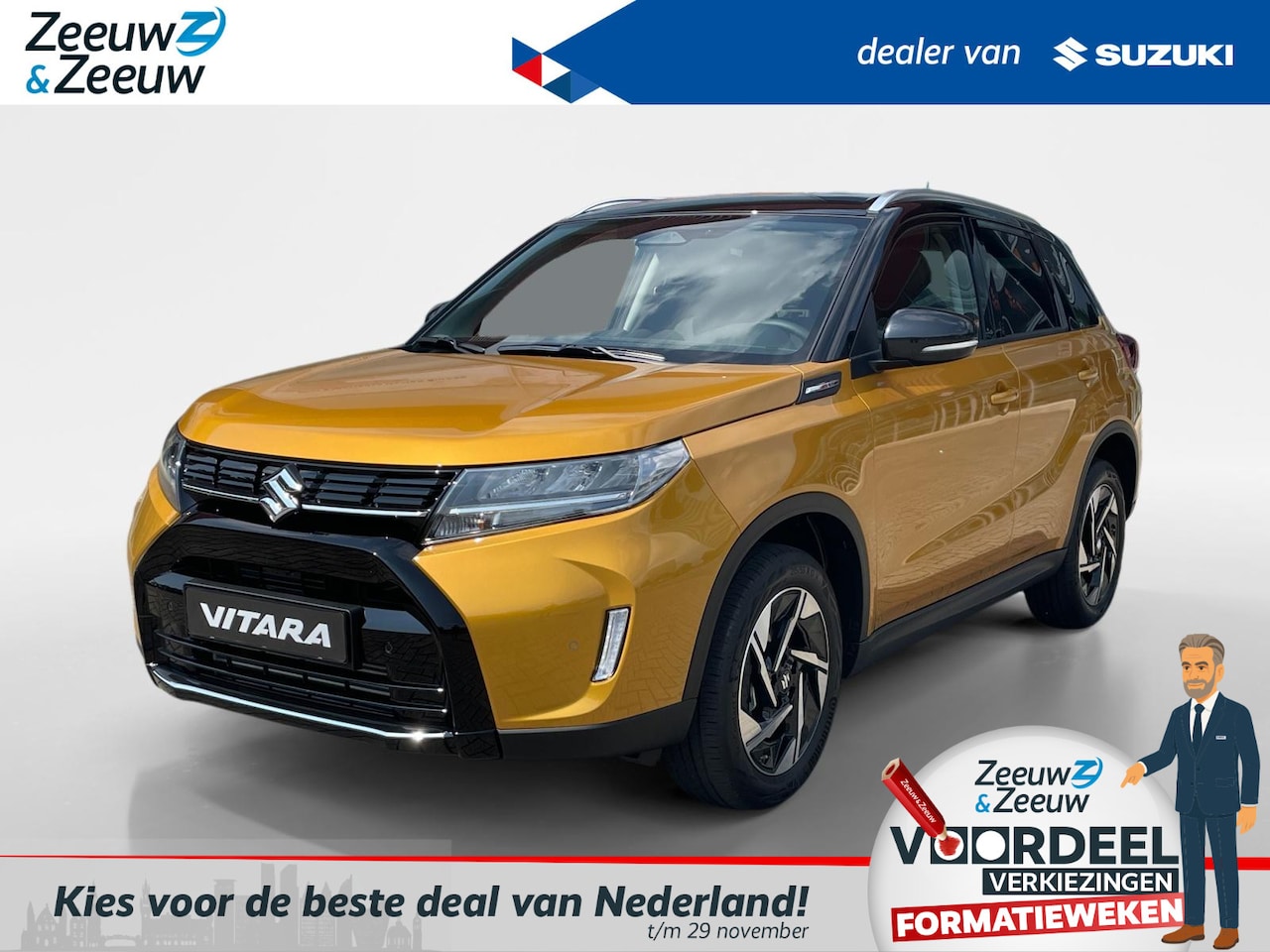 Suzuki Vitara - 1.4 Boosterjet Smart Hybrid Style automaat | €1500.- korting | Hoge instap | Navigatie | A - AutoWereld.nl
