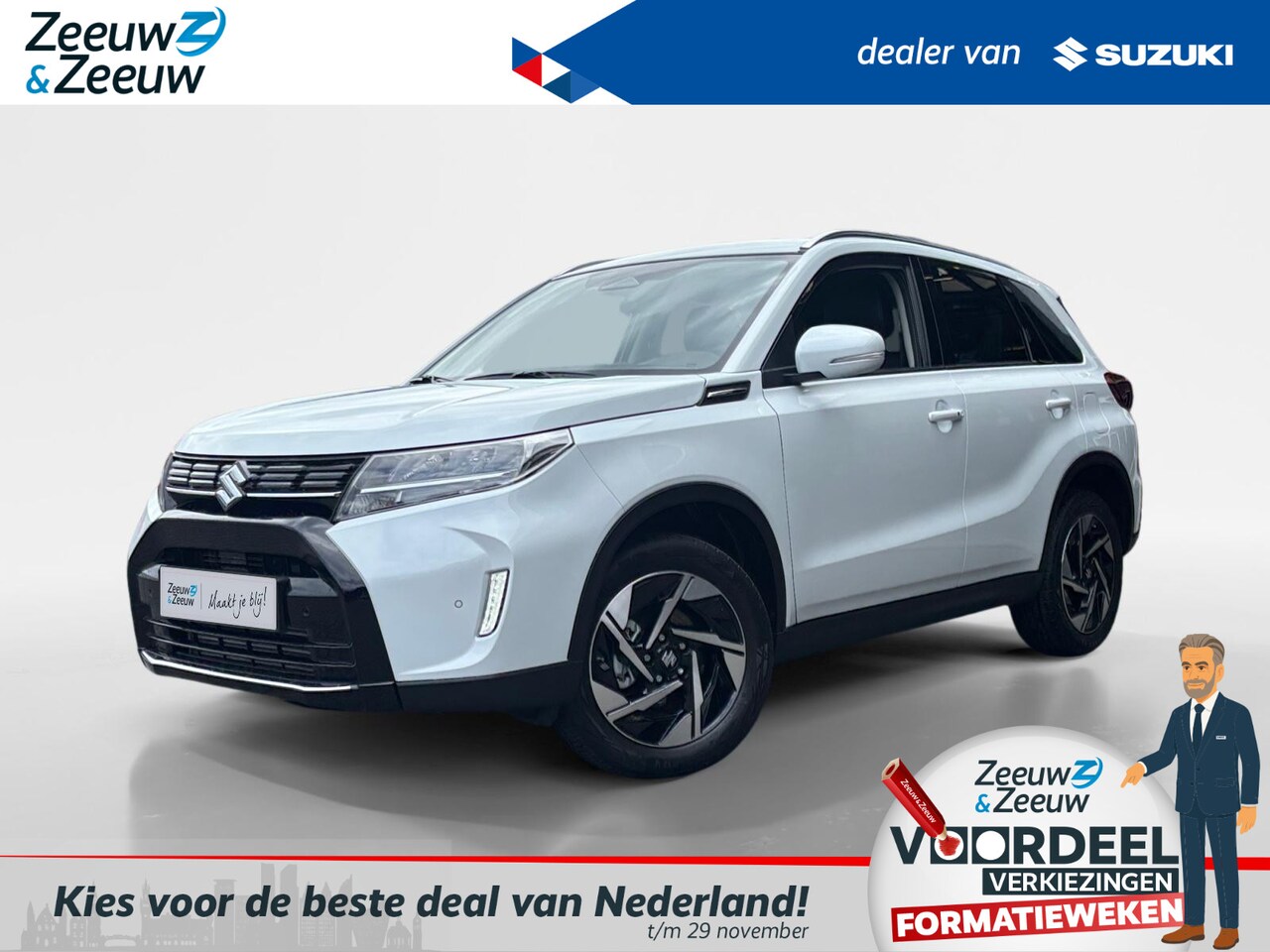 Suzuki Vitara - 1.4 Boosterjet Smart Hybrid Style | Ander kleuren ook mogelijk! | Camera | Navigatie | Sto - AutoWereld.nl