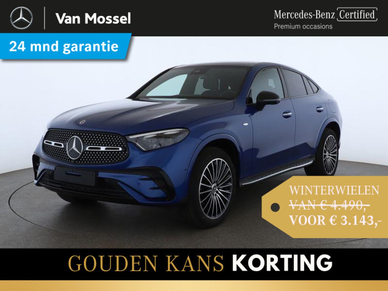 Mercedes-Benz GLC-klasse Coupé - 300e 4MATIC AMG Line Panoramadak / Burmester / 360 Camera / Memory Seats / Winterpakket / - AutoWereld.nl