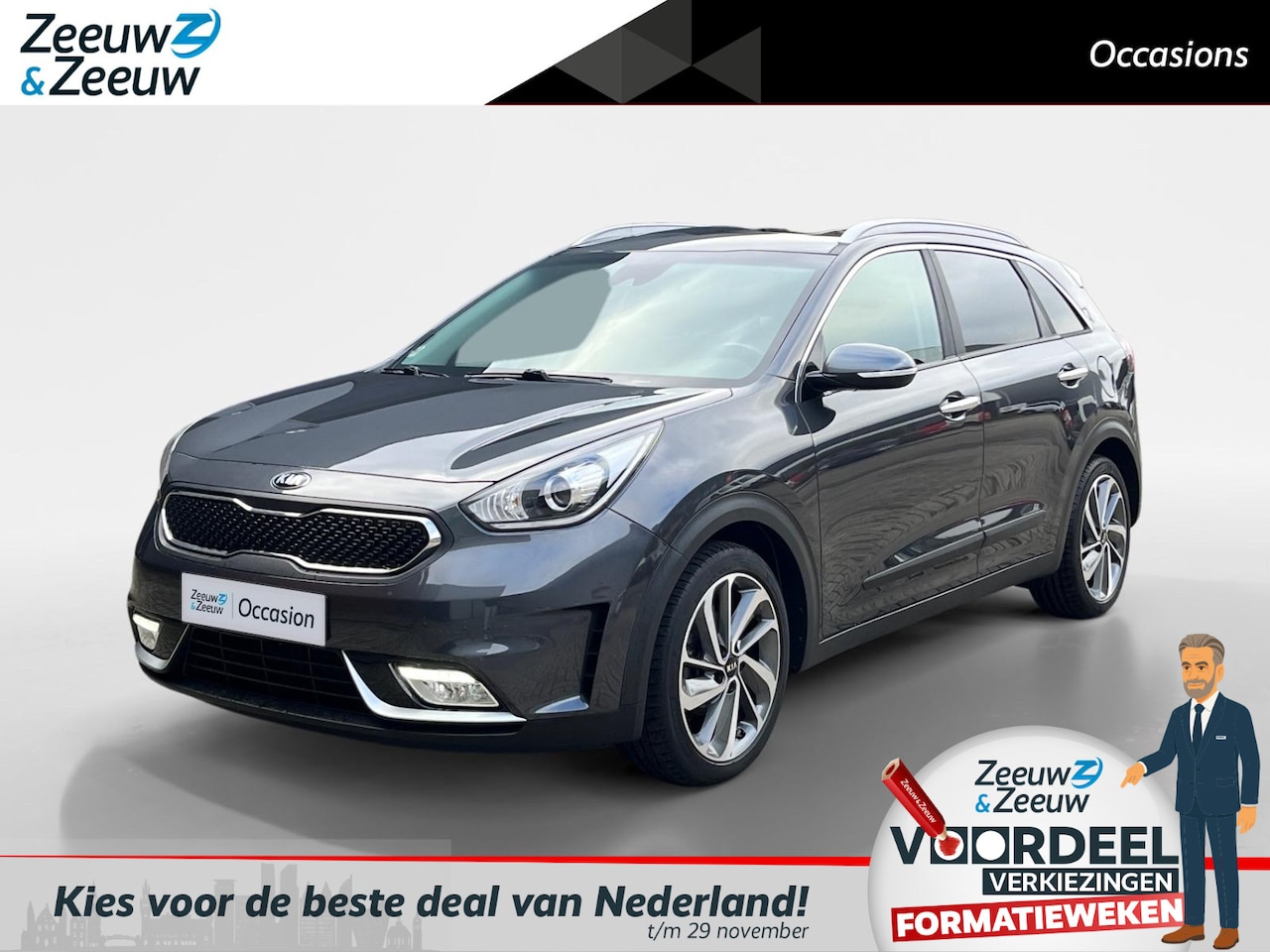 Kia Niro - 1.6 GDi Hybrid Edition | Navi | Apple Carplay / Android Auto | Stoel + Stuurverwarming | E - AutoWereld.nl