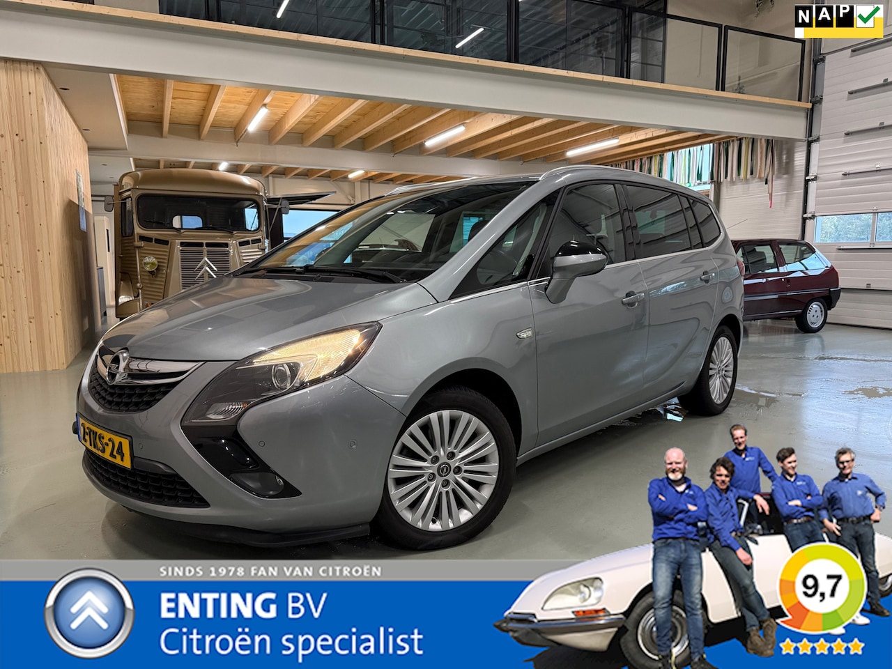 Opel Zafira Tourer - 1.6 170PK Design Edition AUTOMAAT NAVI CAMERA TREKHAAK - AutoWereld.nl