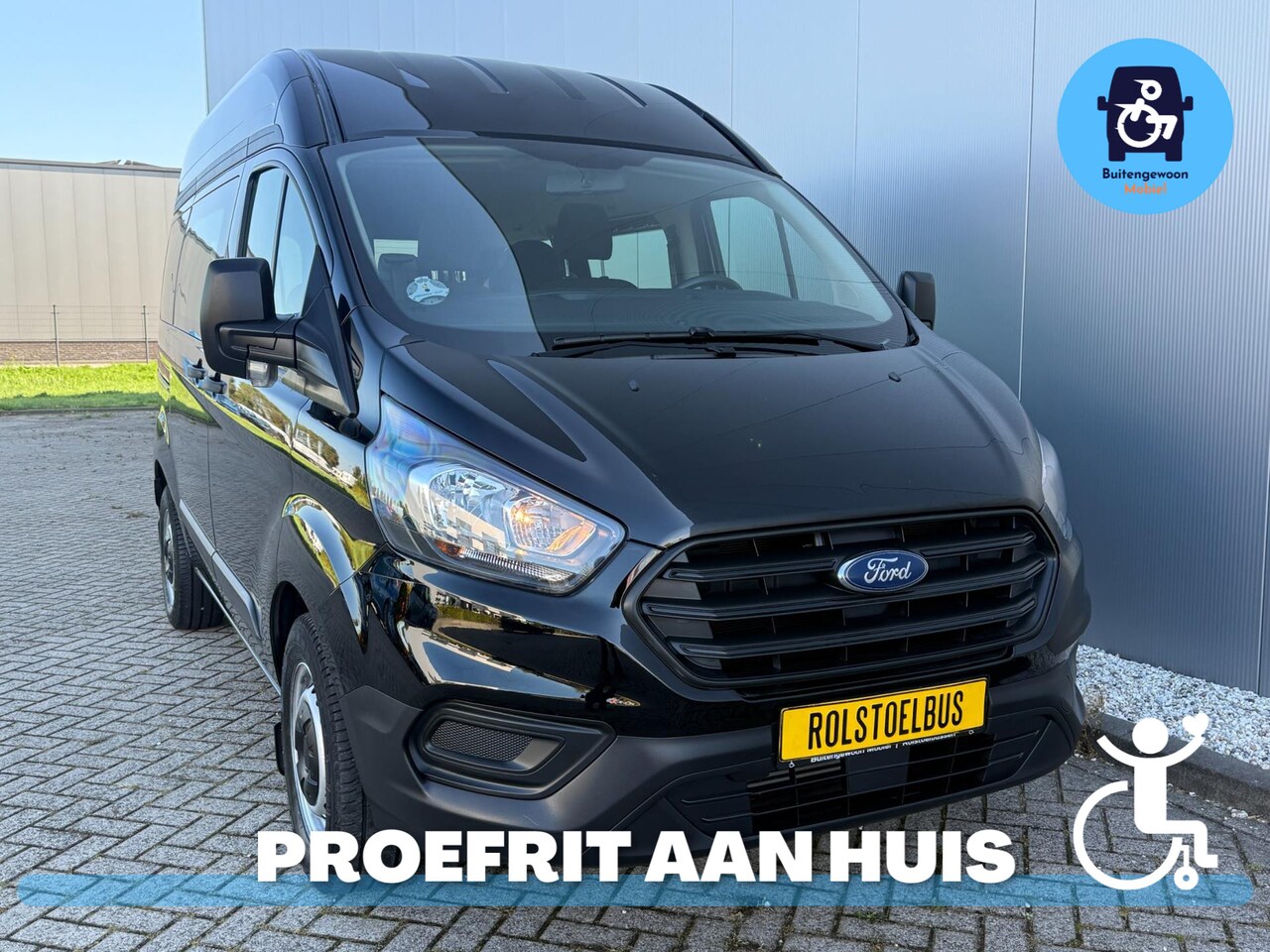 Ford Transit Custom - Facelift Rolstoelbus (2019 model) 3+1 rolstoel lift - AutoWereld.nl