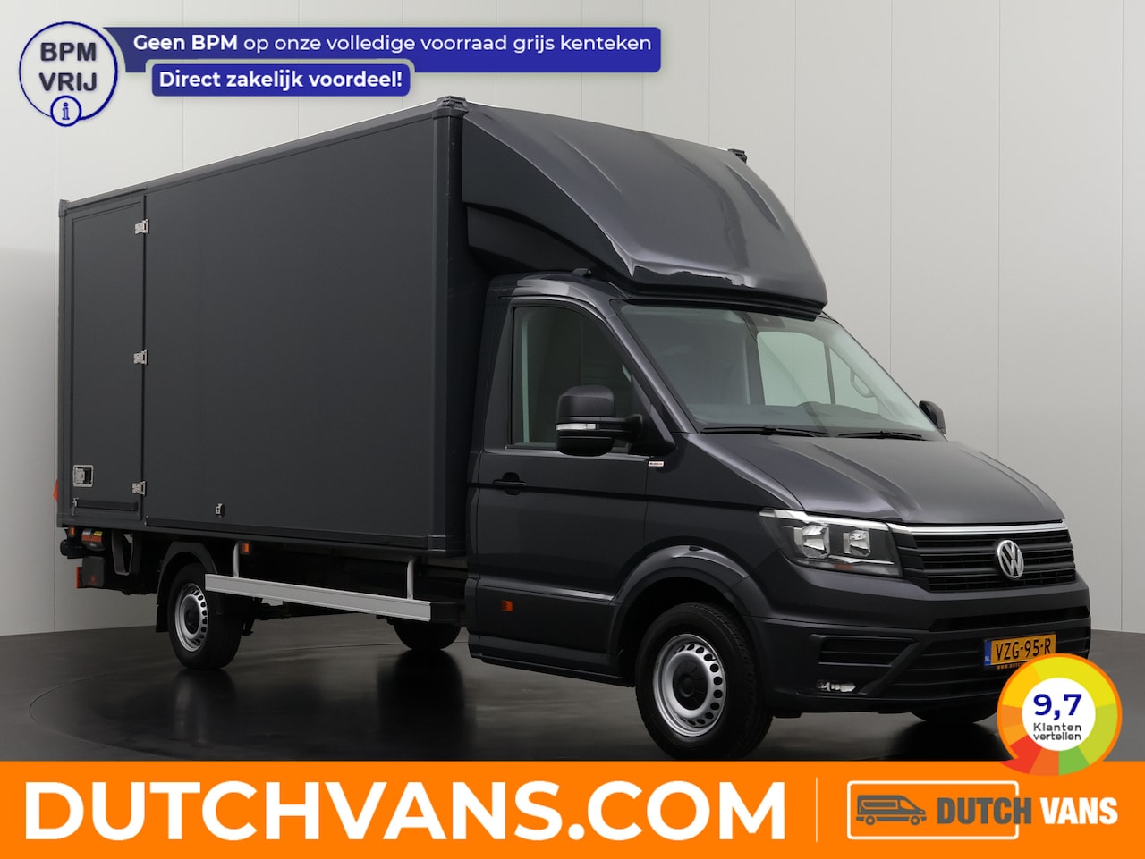 Volkswagen Crafter - 2.0TDI 177PK Bakwagen+Laadklep | Navigatie | Camera | Airco | Cruise | Zijdeur | Dakspoile - AutoWereld.nl