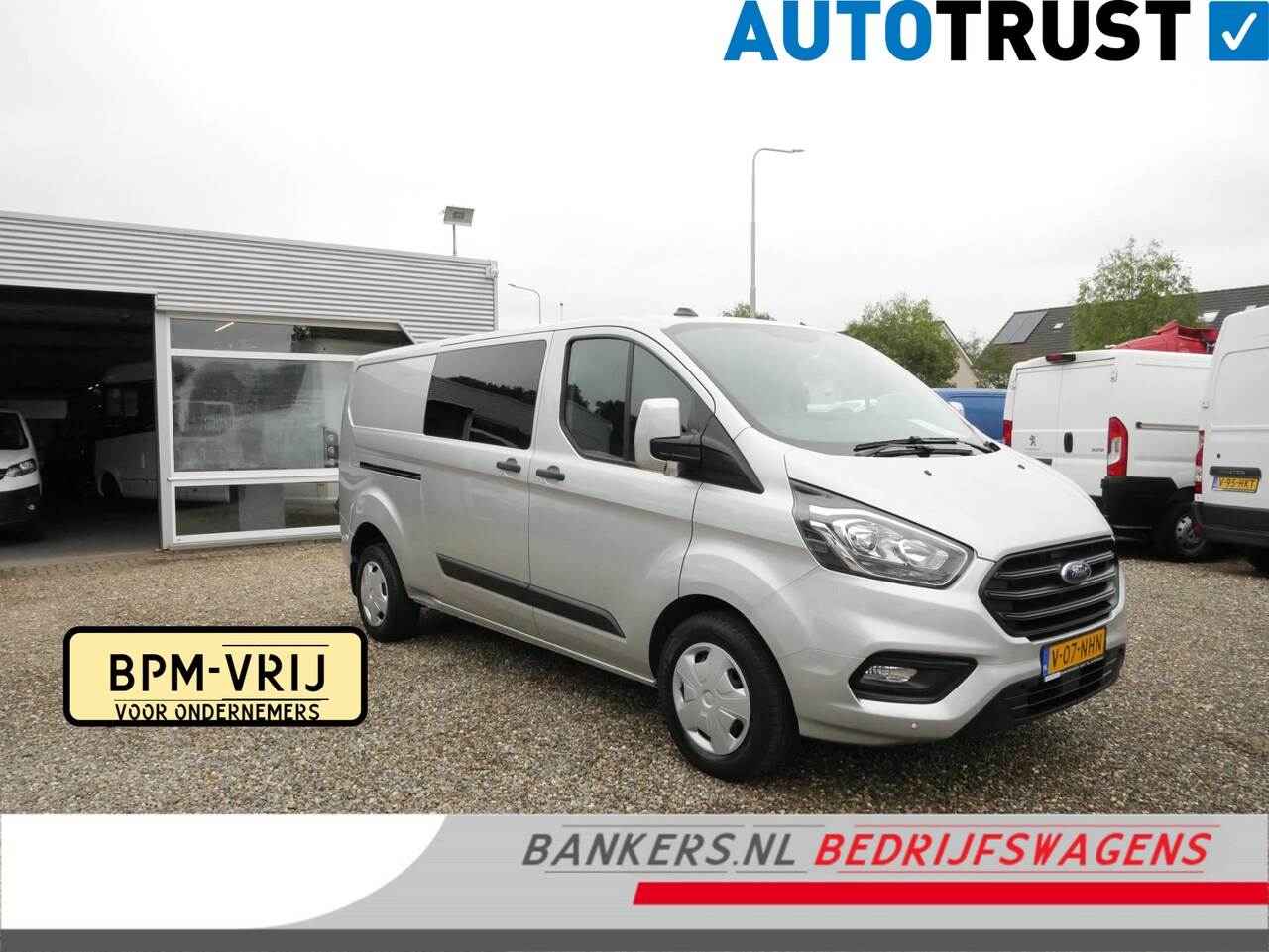 Ford Transit Custom - 2.0 TDCI 130PK, L2H1, Dubbel Cabine, Airco - AutoWereld.nl