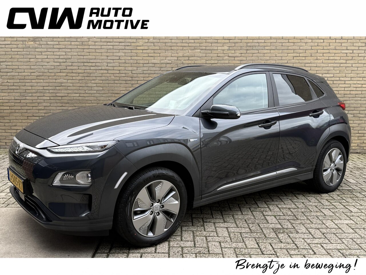 Hyundai Kona Electric - EV Premium 64 kWh | 3 fase | 100% SOH | Leder | Navigatie | Adaptieve cruise | Lane assist - AutoWereld.nl