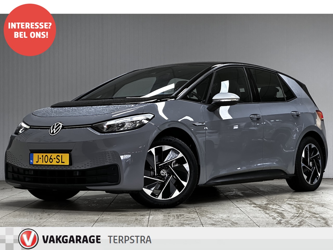 Volkswagen ID.3 - First 58 kWh/ Two-Tone/ 18'' LMV/ LED koplampen/ Stoel + Stuurverw./ Apple + Android/ Zwar - AutoWereld.nl
