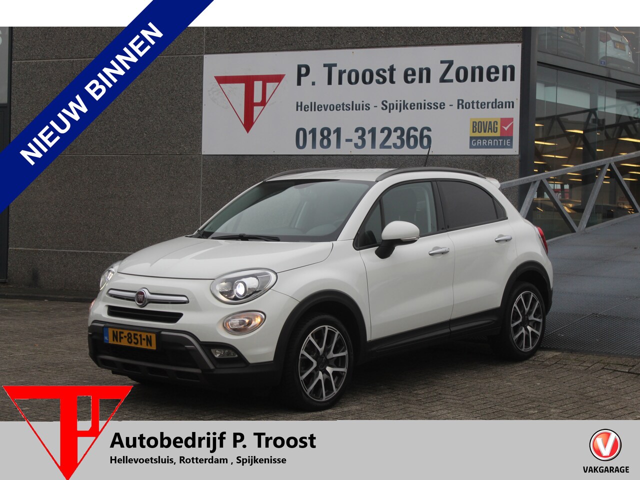 Fiat 500 X Cross - 1.4 Turbo MultiAir CrossPlus Navigatie/Cruise Control/Airco/Bluetooth/Parkeersensoren/Orig - AutoWereld.nl