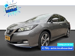 Nissan LEAF - | e+ N-Connecta 62 kWh 217 pk | Gun Metallic | LED | 360° camera | Warmtepomp | Snelladen