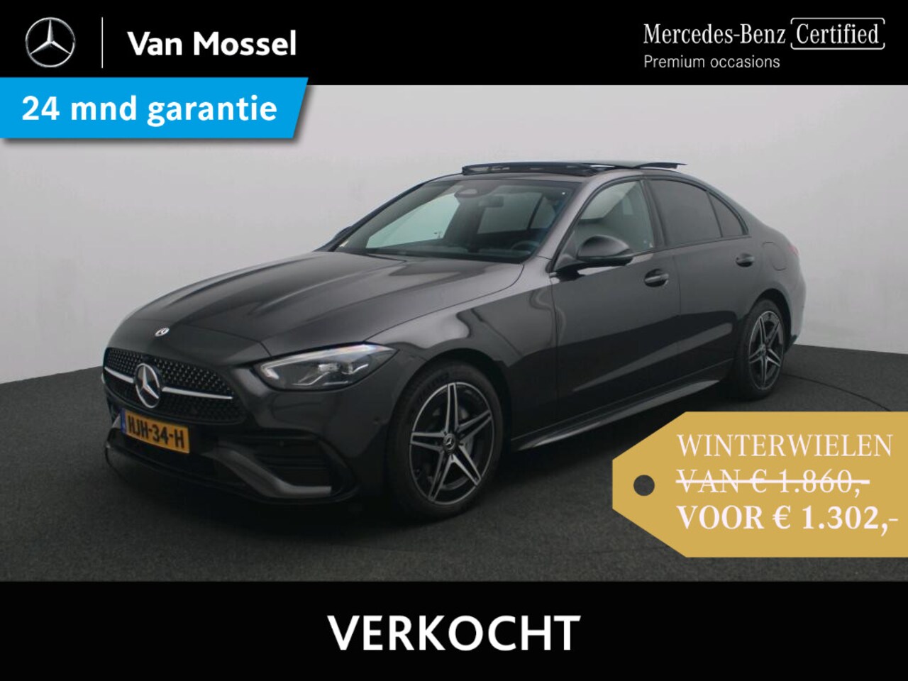 Mercedes-Benz C-klasse - 300 e star Edition AMG Line / Memory-Stoelen / Panaroma-dak / - AutoWereld.nl