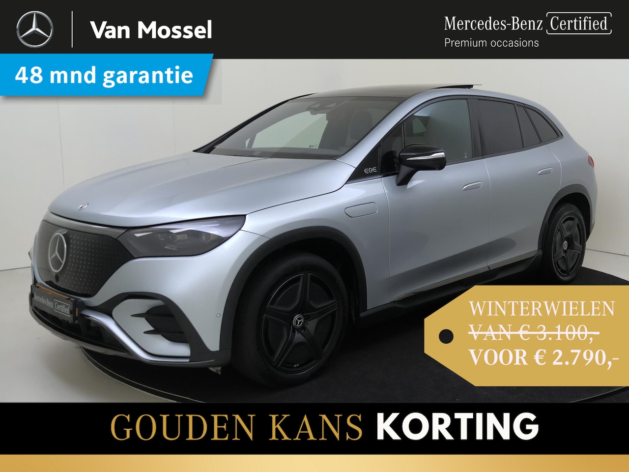 Mercedes-Benz EQE SUV - 350 4Matic AMG Line 91 kWh Luchtvering / Head-Updisplay / 360Graden-Camera / Panorama-schu - AutoWereld.nl