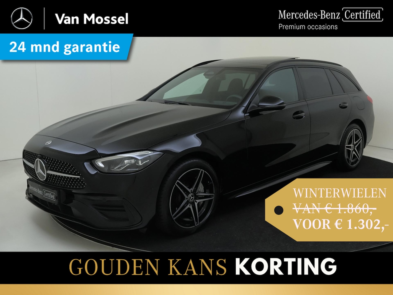 Mercedes-Benz C-klasse Estate - 300 e AMG Line / Panoramadak/ Night/ Winter Pack - AutoWereld.nl