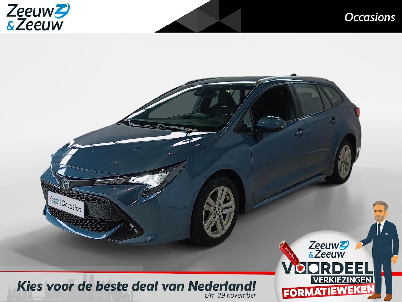 Toyota Corolla Touring Sports - *Automaat*Navi+Camera*Climate Control*Adapt. Cruise Control*LM.Velgen*Zeer nette auto! - AutoWereld.nl