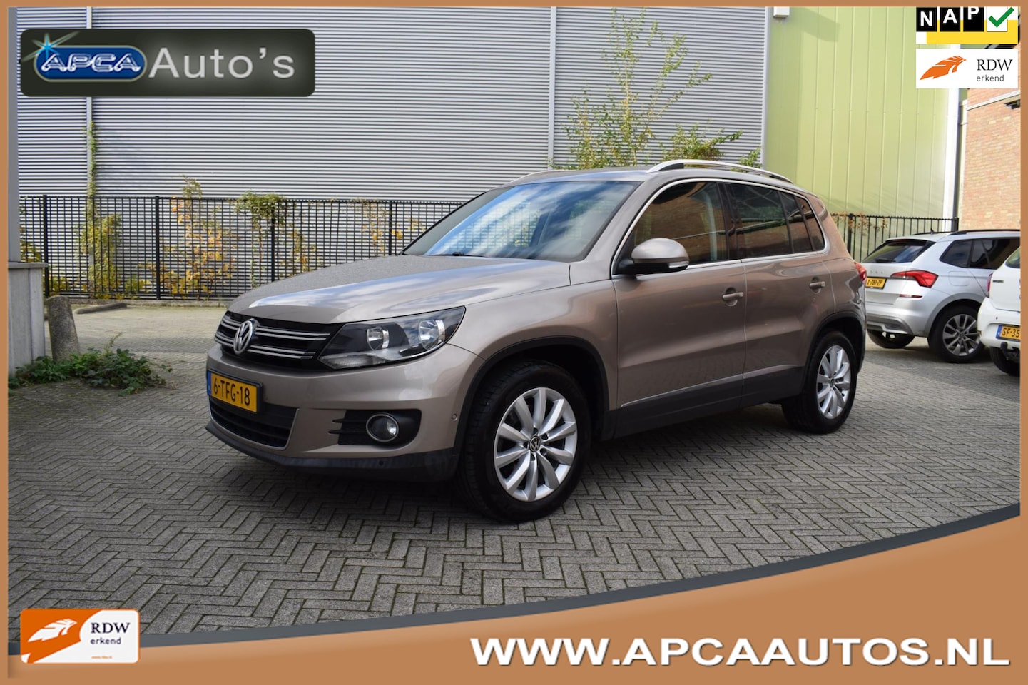 Volkswagen Tiguan - 1.4 TSI Sport&Style 12 mnd GARANTIE Park Asist ( zelf parkeren ) DealerOH Nieuwstaat Navi - AutoWereld.nl