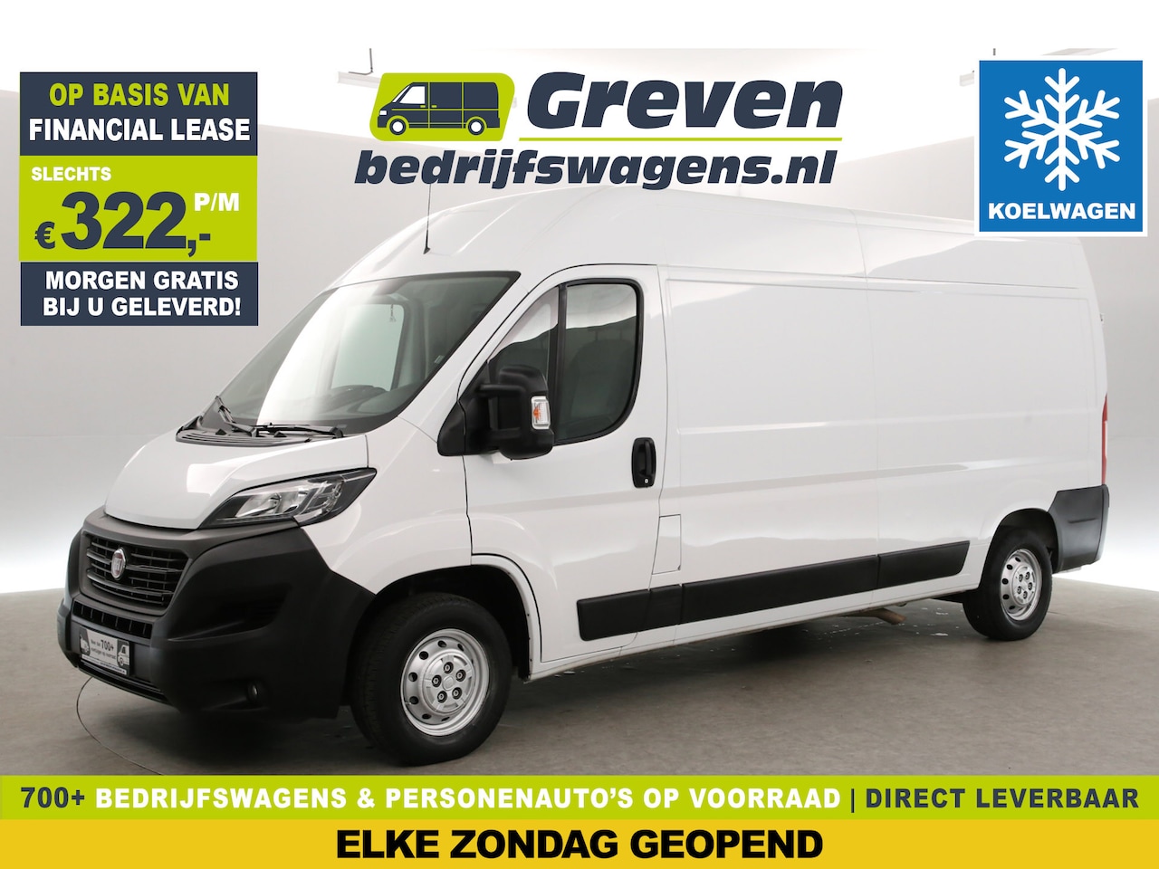 Fiat Ducato - 2.3 Multijet L3H2 | Koelwagen | Airco | Cruise | Camera | 3-Zits | Navigatie | Koelauto - AutoWereld.nl