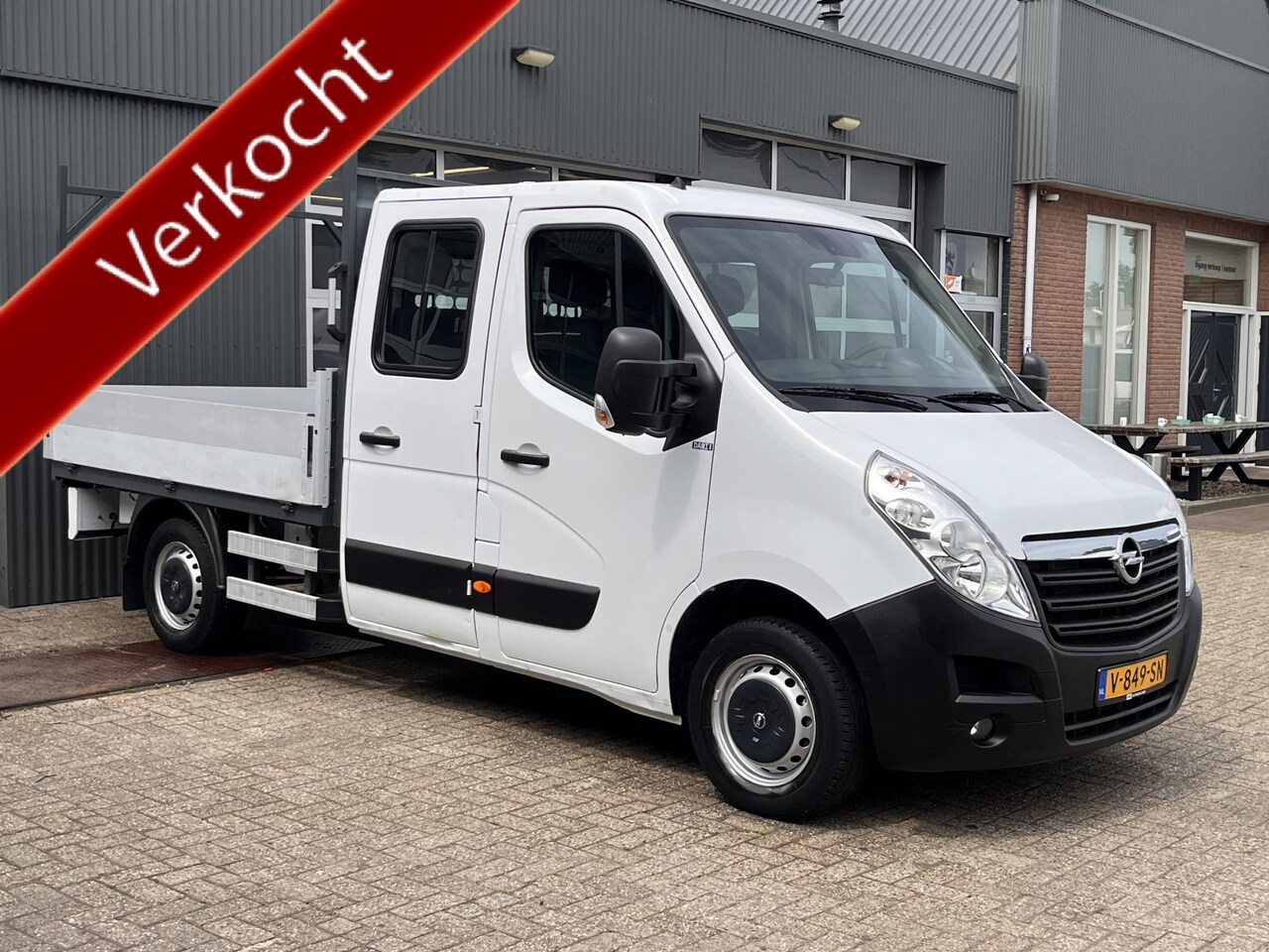Opel Movano - 2.3 CDTI DC Pick-up Open laadbak Dubbele cabine Airco Cruise control Trekhaak 2500 trekgew - AutoWereld.nl