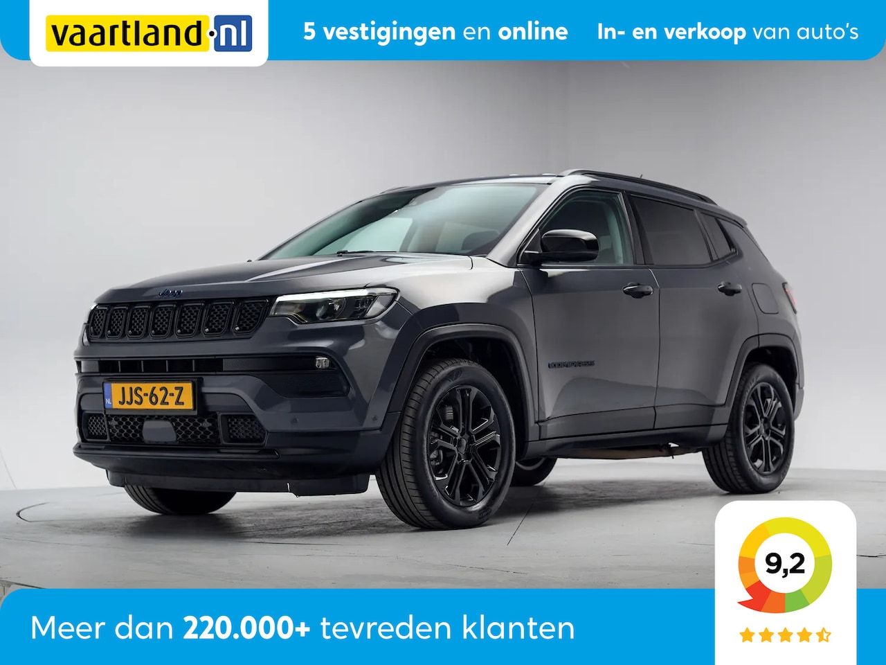 Jeep Compass - 4xe Plug-in Hybrid Night Eagle Aut. [ LED Half leder Navi Adapt.cruise ] - AutoWereld.nl