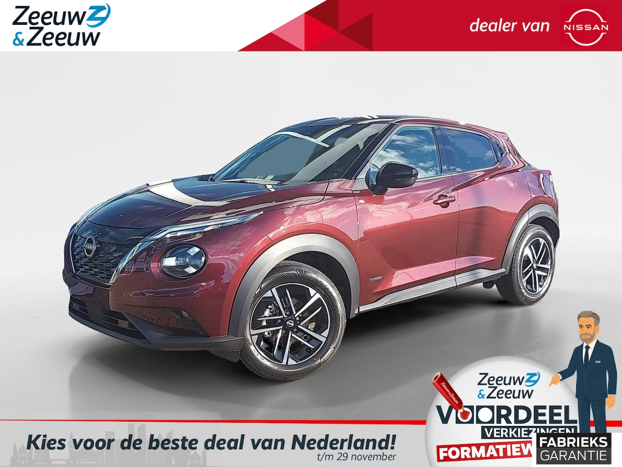 Nissan Juke - 1.6 Hybrid N-Connecta | Nu in prijs verlaagd inclusief €1500 voorraadkorting | Achteruitri - AutoWereld.nl