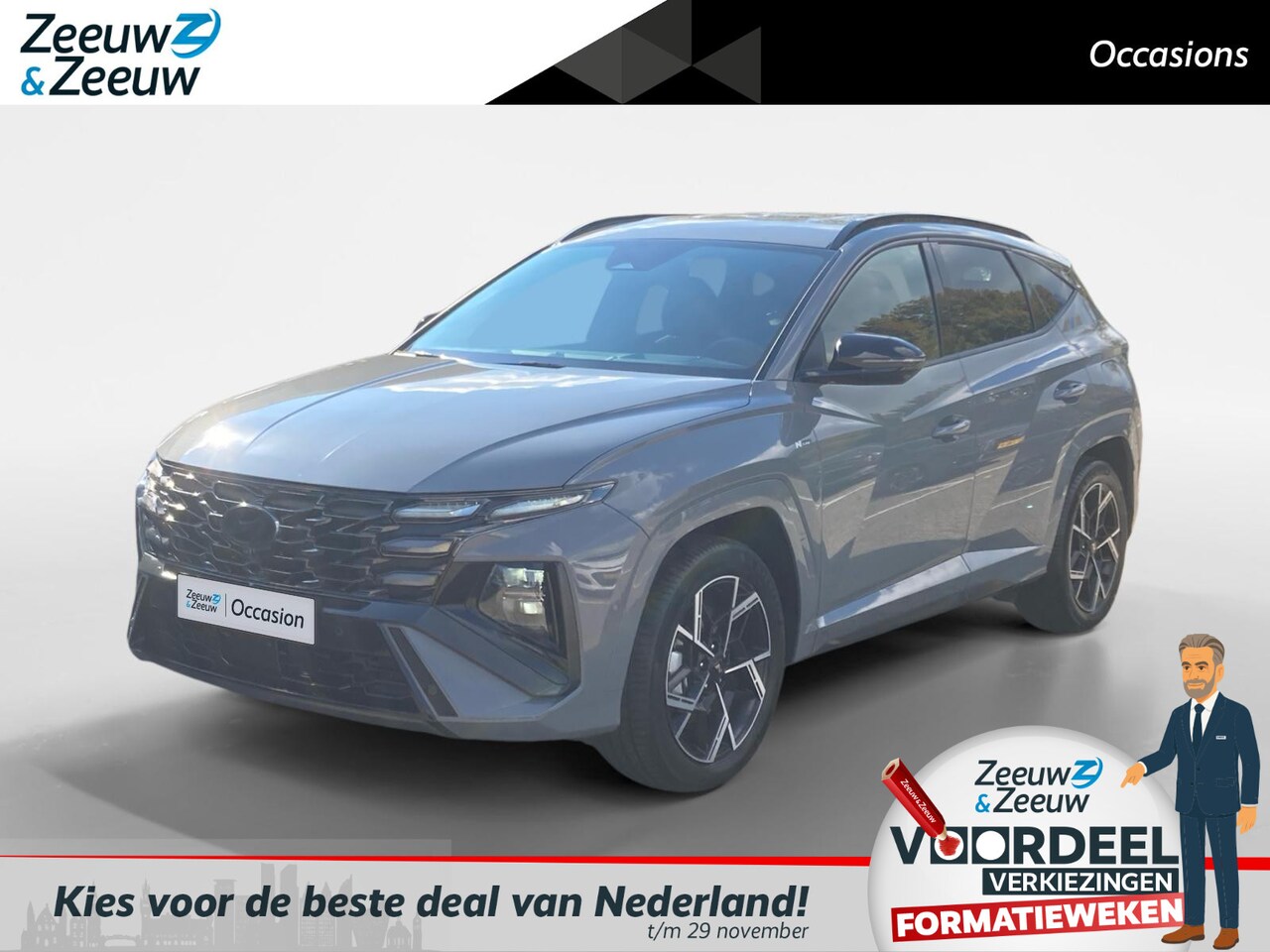 Hyundai Tucson - 1.6 T-GDI PHEV N Line | UNIEKE KANS! | Full options | Stoelverwarming + koeling | Rondomzi - AutoWereld.nl
