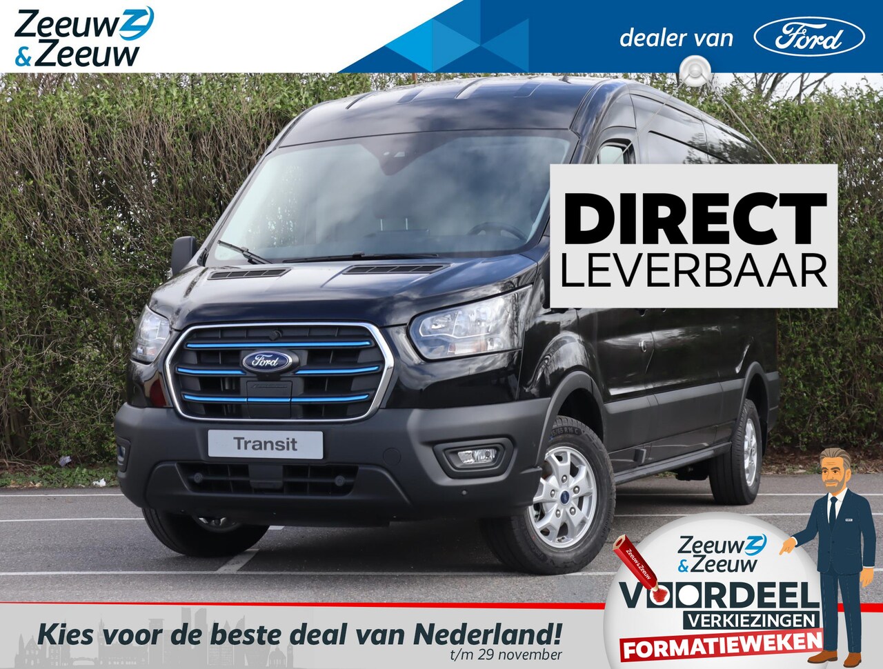Ford E-Transit - 350 L3H2 Trend 68 kWh Direct Leverbaar! | Nu met € 5.000 extra voordeel |PRO Onboard Charg - AutoWereld.nl