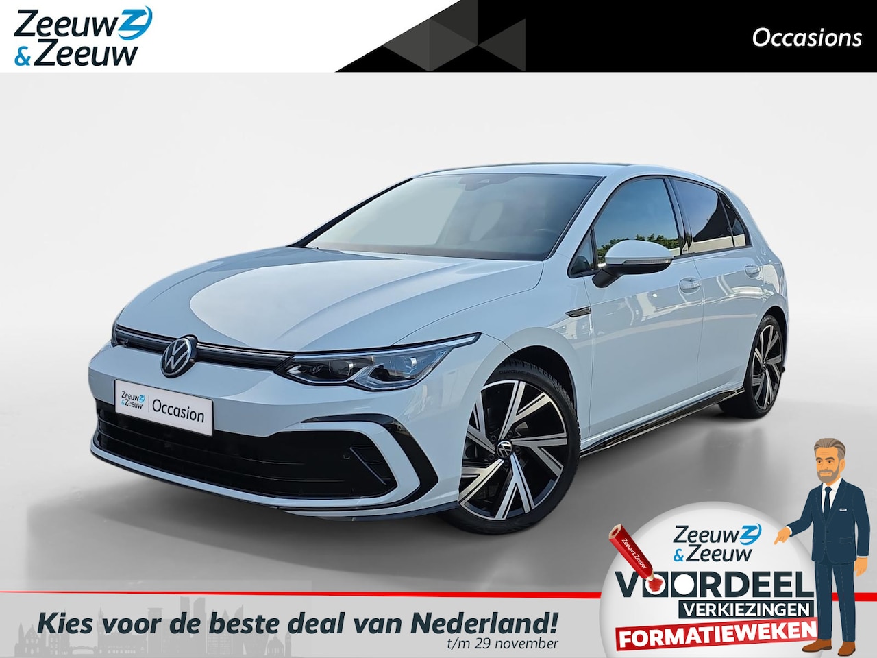 Volkswagen Golf - 1.5 eTSI R-Line Business Automaat | Achteruitrijcamera | Adaptieve Cruise Control | Virtua - AutoWereld.nl
